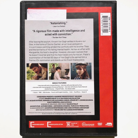 The Films of Maurice Pialat Volume 3 Van Gogh DVD 741952817390 Biographical Art - Picture 3 of 5